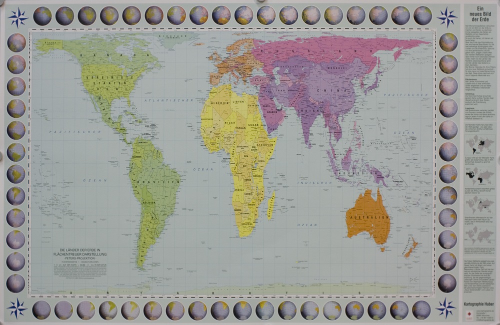 Peters Projection World map – Omdömen - Hållbarhet